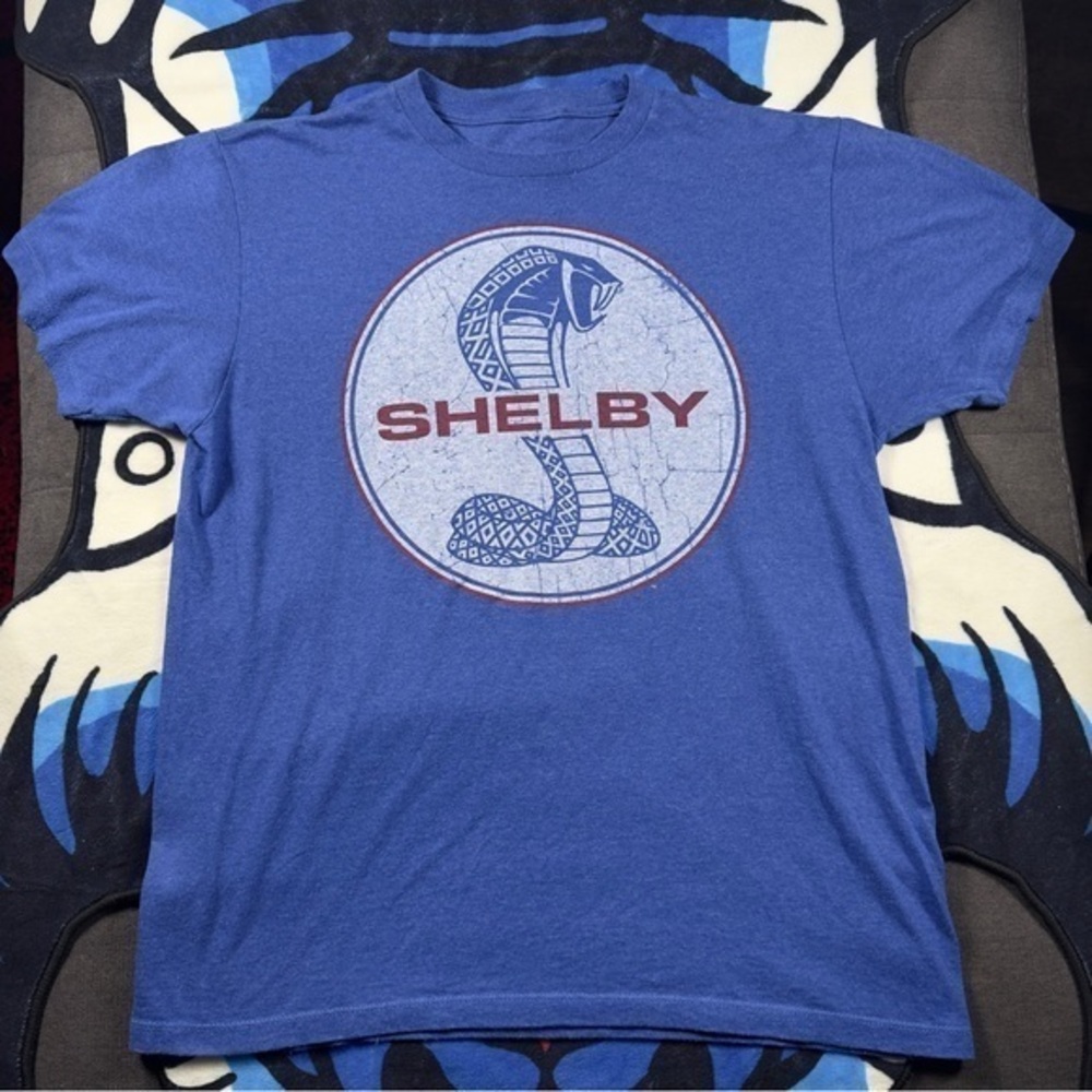 Ford Shelby Cobra Mustang Emblem T-Shirt Size L